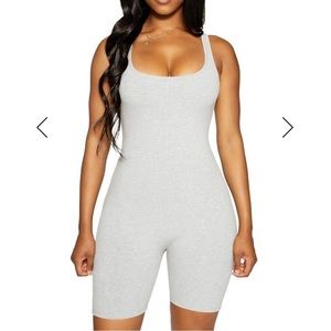 Naked wardrobe snatched and sporty romper